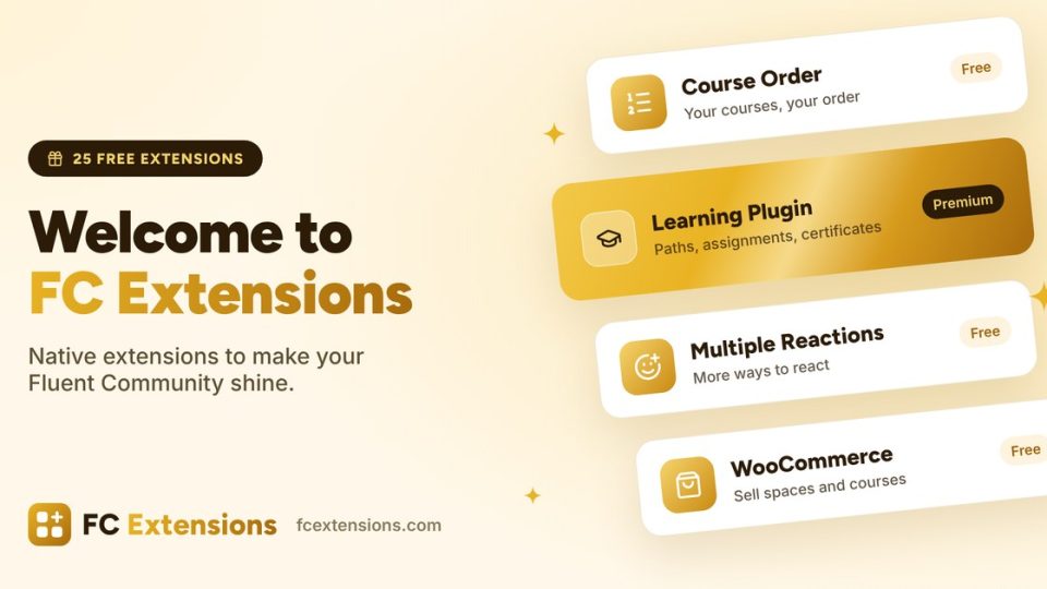 Welcome to FC Extensions: Make Your Community Shine with Extensions for Fluent Community