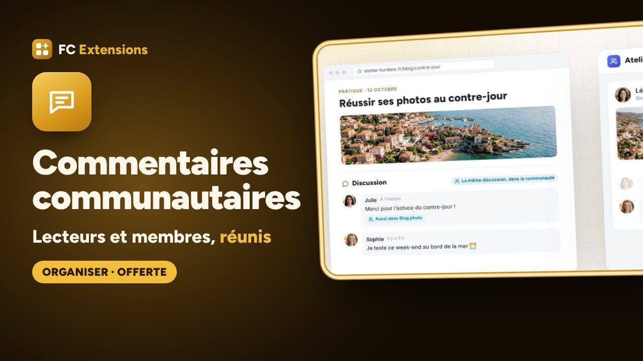Commentaires communautaires pour FluentCommunity : lecteurs et membres, réunis