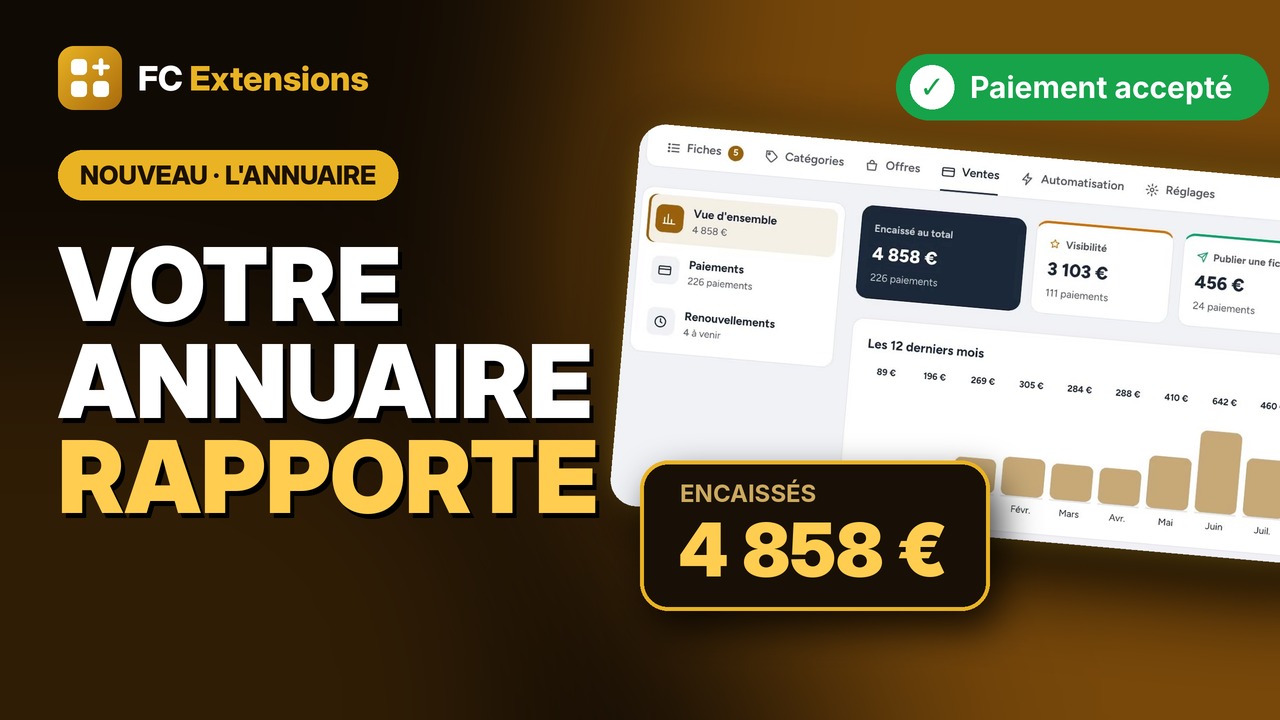 Annuaire FluentCommunity, les nouveautés : il recommande et rapporte encore plus